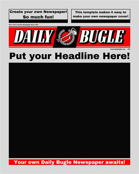 Daily Bugle Newspaper Template
